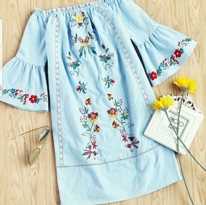 Off the shoulder dress